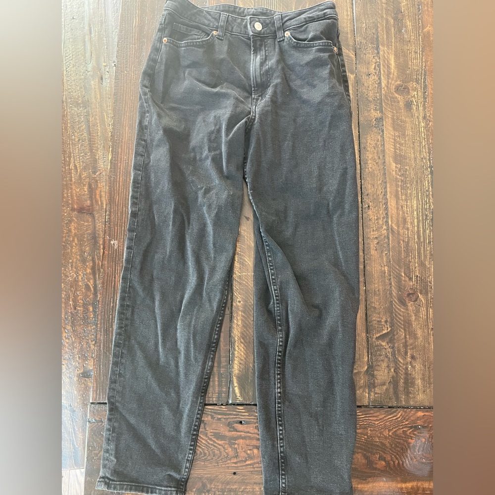H and M divided Black straight leg jeans